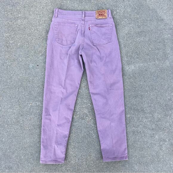 Vintage Y2K Levi’s 550 relaxed fit tapered leg pink jeans Size 14 Mis M - Picture 3 of 7